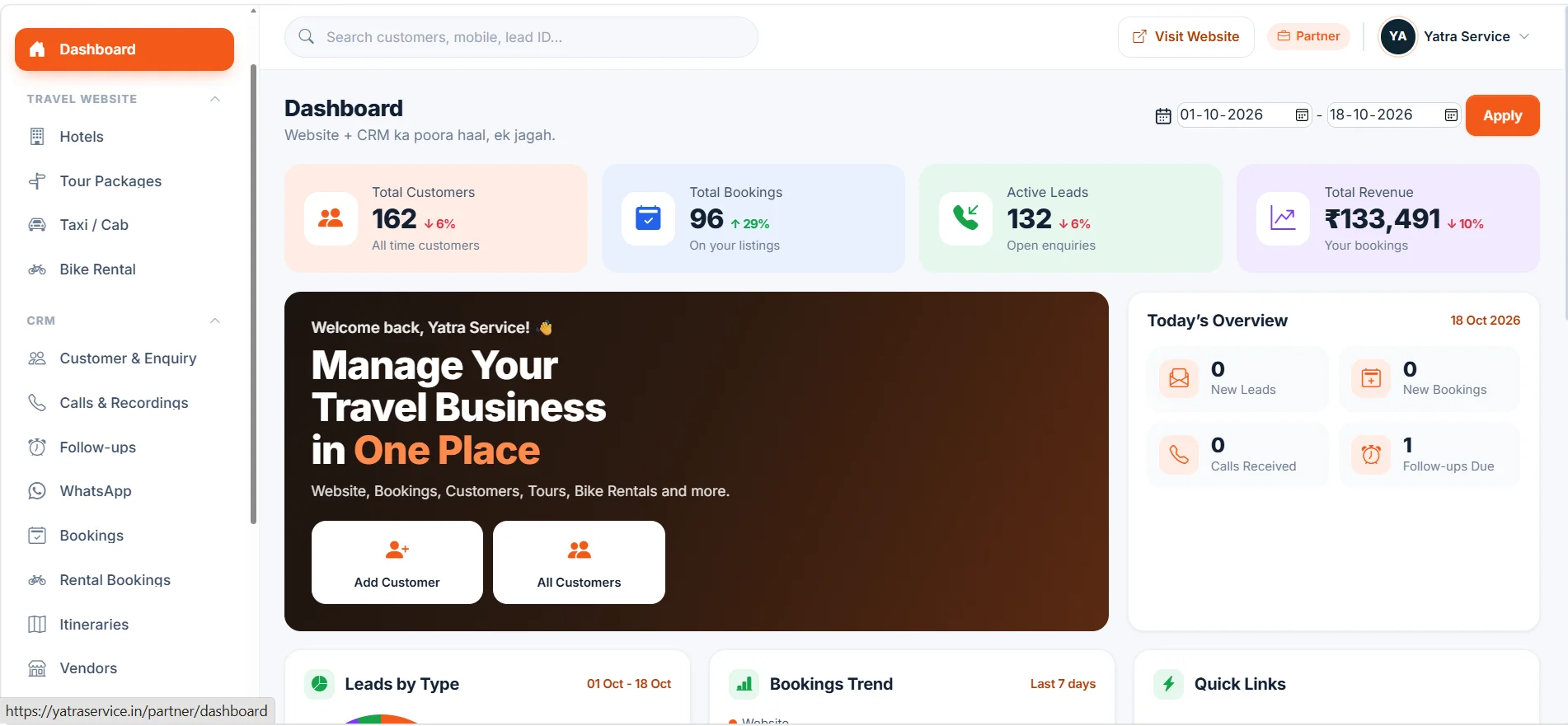 All-in-One Centralized Operations Dashboard