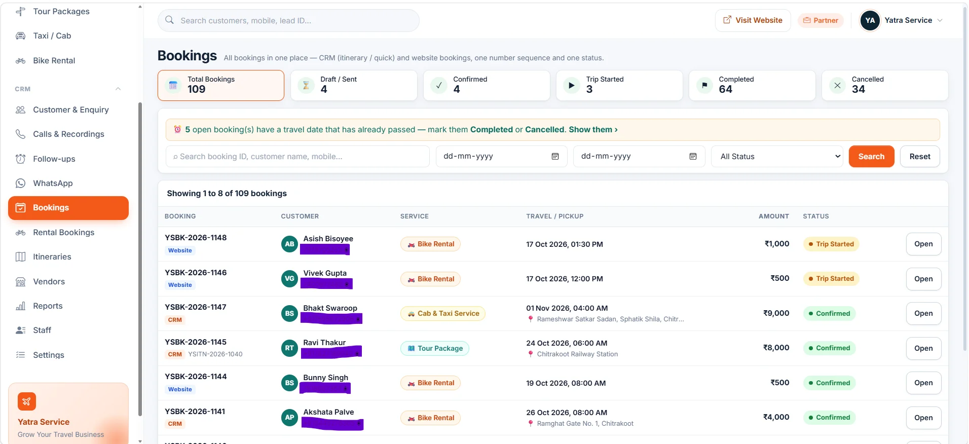 Taxi & Cab Fleet Listing Management